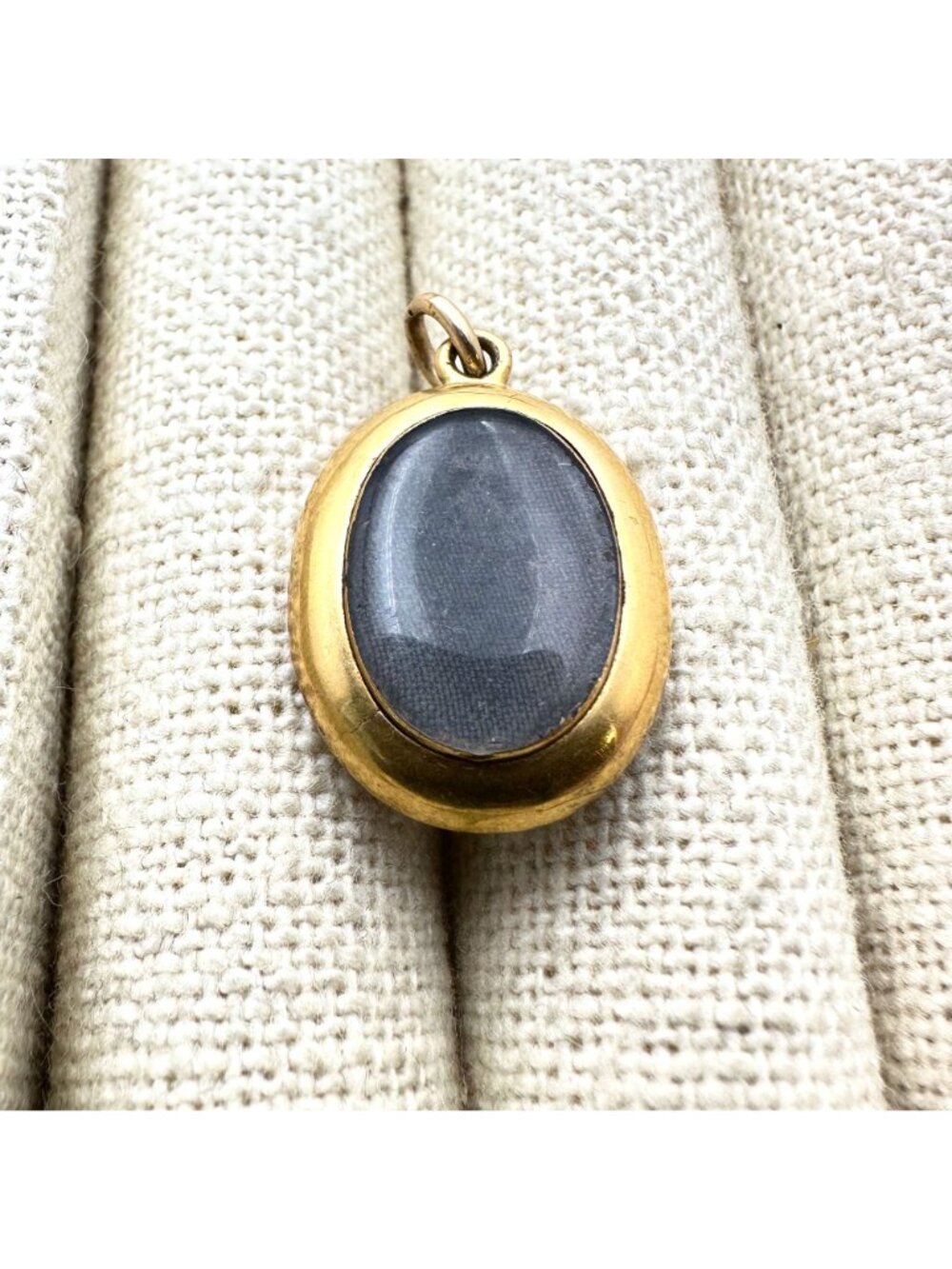 Antique Victorian 12K Gold Rose Cut Diamond Hair Mourning Pendant Locket - Picture 11 of 13